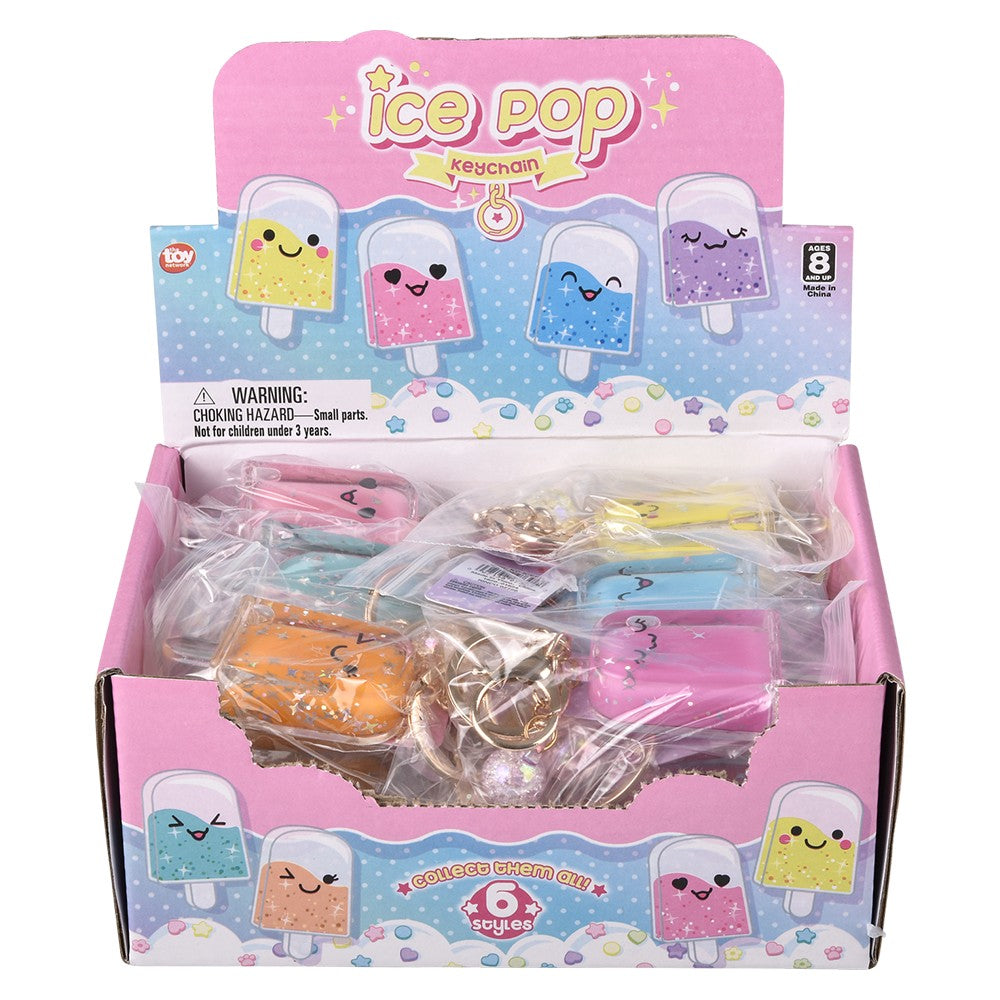 Kawaii Ice Pop Glitter Clip On (24 Display)