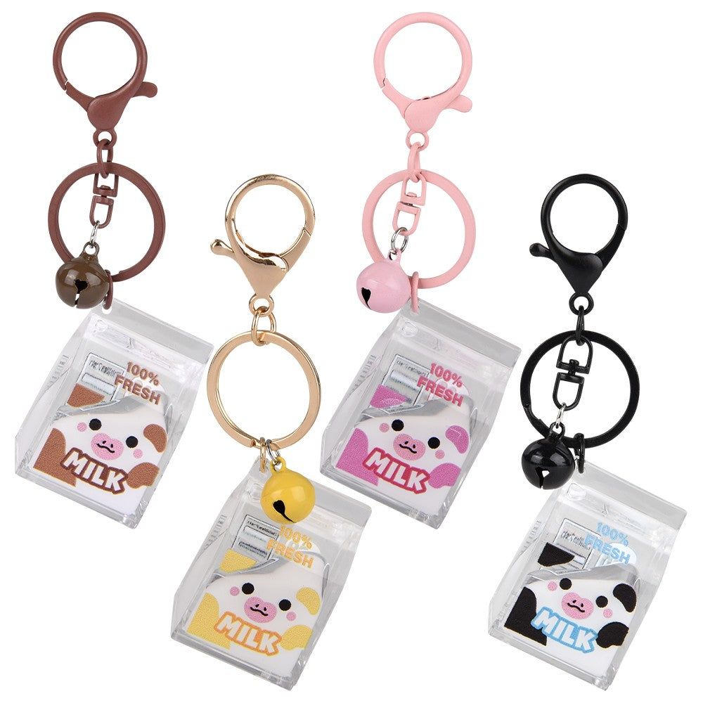 Kawaii Animal Milk Carton Liquid Clip On (24 Pc Display)