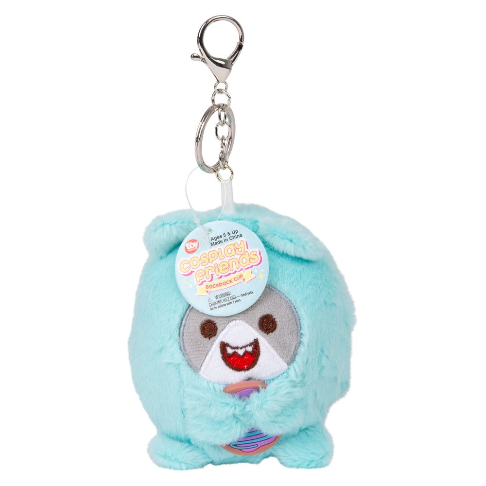 Plush Dressed Animals Backpack Clip On (1 DSP)