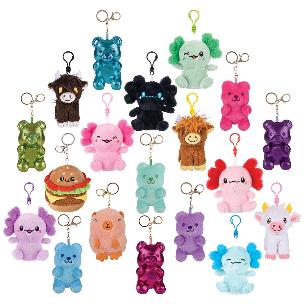 Plush Clip On Assortment (24 Pc)