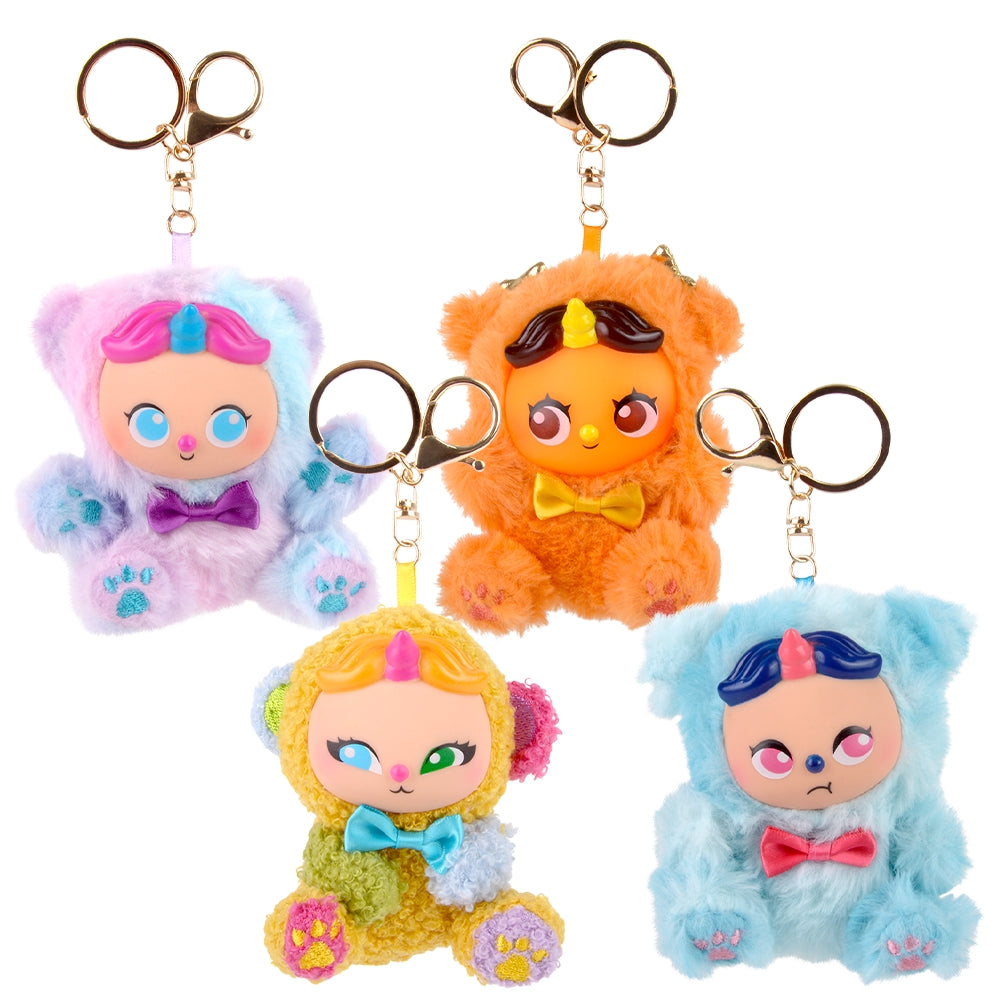 Mini Plush Clip Ons 3" Doll Collection (1 DZ)