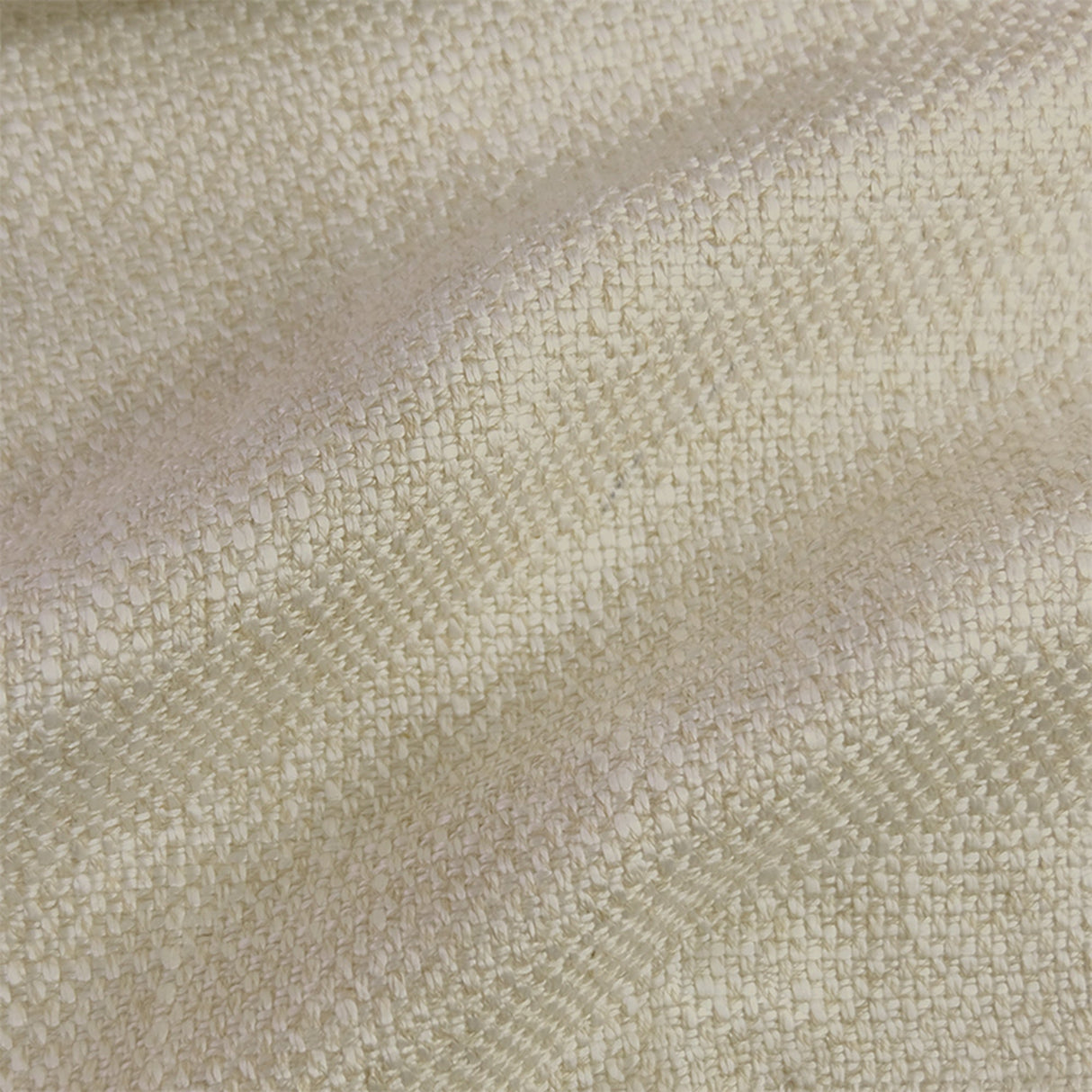 Kian Linen Blend Fabric - Natural Solid Textured, 55" Width (1 Yard)