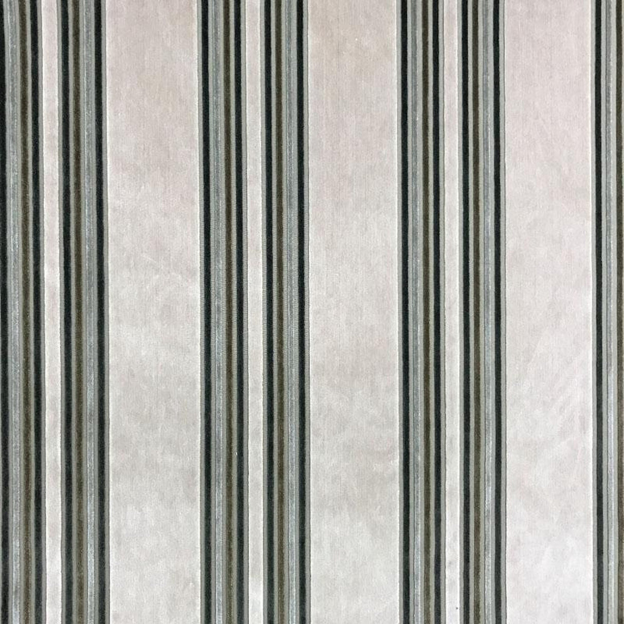 Kira Fabric Velvet Fabric - Striped Multi-Colored, 57" Width (1 Yard)