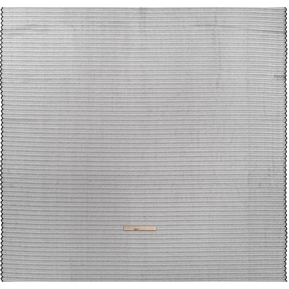 Rayon and Nylon Corded Lace with Little Scallop Finished Edges - Black and White Archway Stripes
