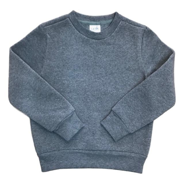Fleece Crew Neck Fleece Fabric - Black, Navy, Light Grey, Dark Grey, Solid, Crew Neck, Sizes 4/5-16