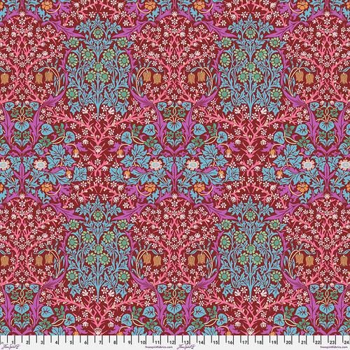 Quilting Cotton Kaffe Fassett x Morris & Co. Floral Blackthorn Brown 100% Cotton