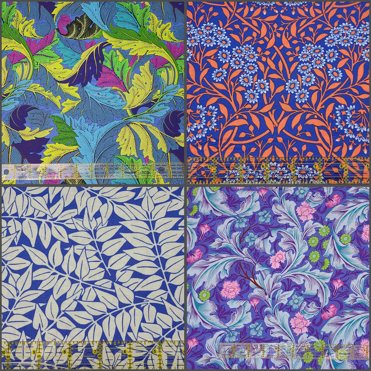 Quilting Cotton Kaffe Morris Free Spirit Original Morris Co. Half Yard Bundle