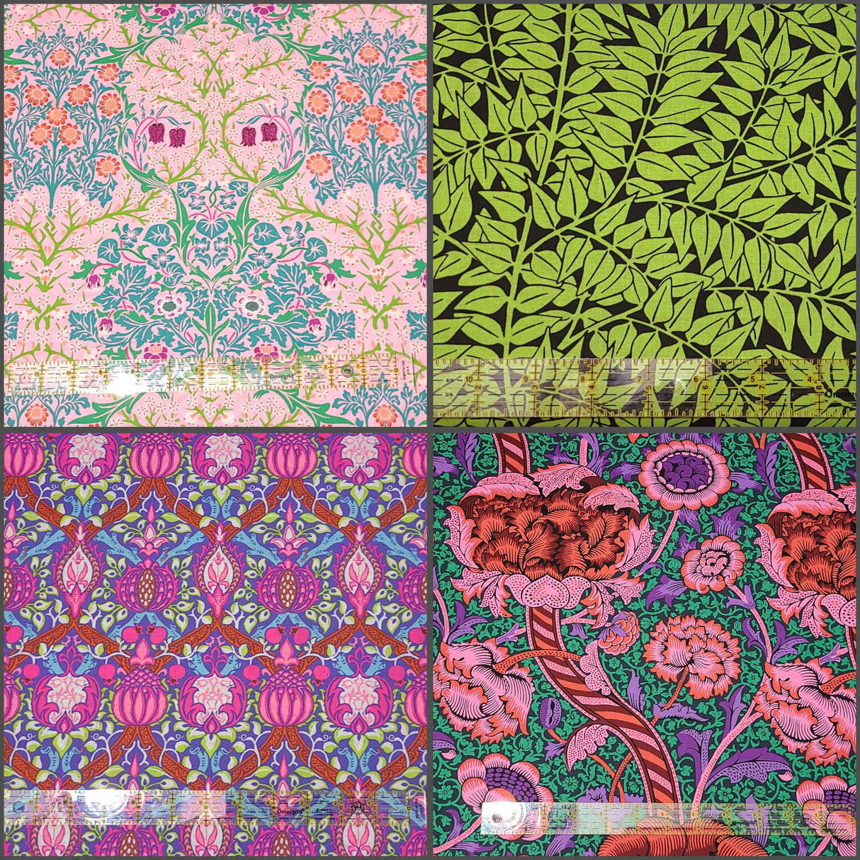 Quilting Cotton Kaffe Morris Free Spirit Original Morris Co. Half Yard Bundle