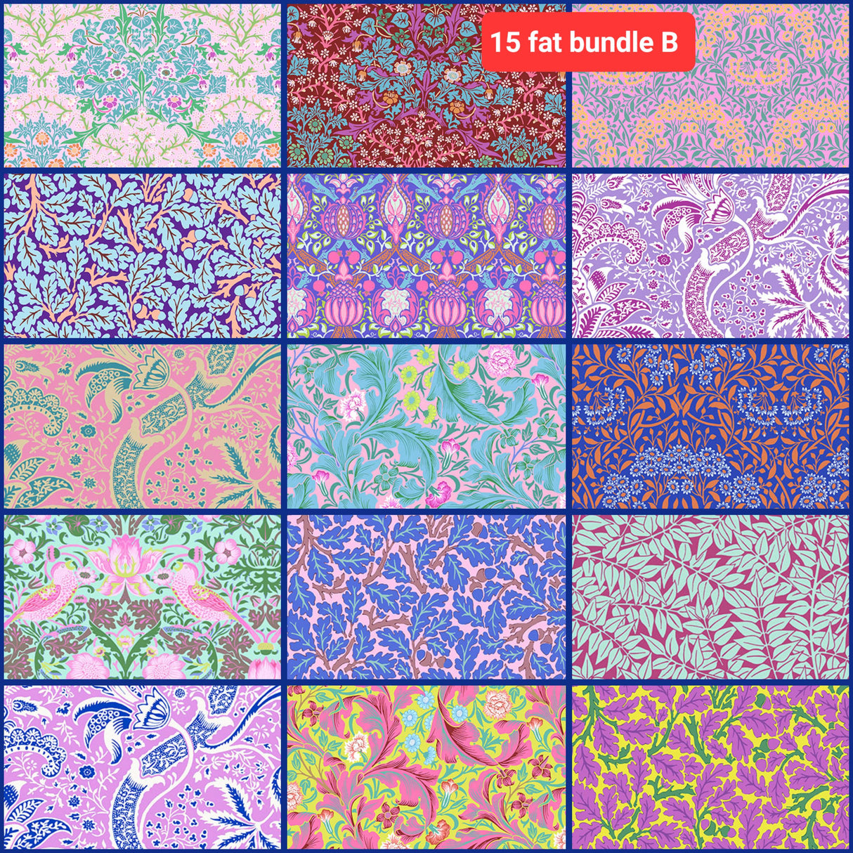 Fat Quarter Bundle Kaffe Morris William Morris Floral