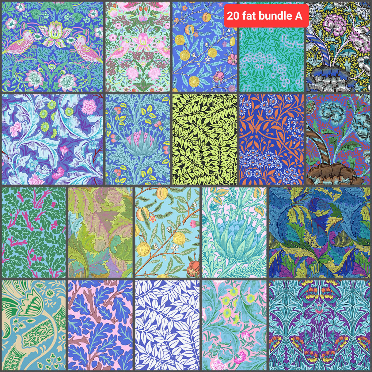 Fat Quarter Bundle Kaffe Morris William Morris Floral