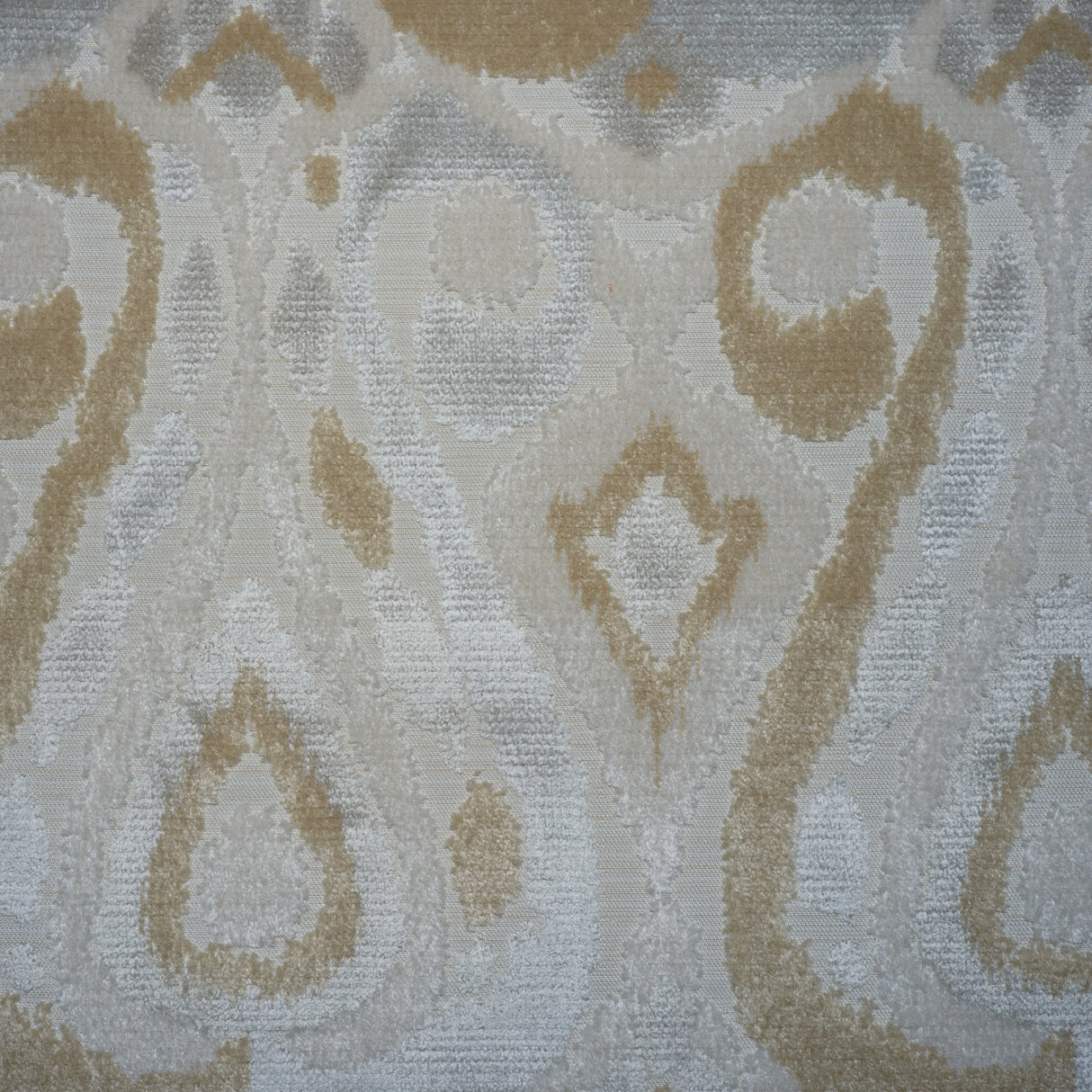 Cut Velvet Upholstery Fabric Kasuri Teardrop Design