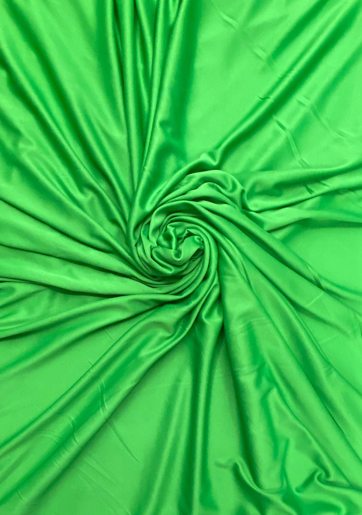 Stretch Lining Polyester Fabric - Kelly Green, Matte Soft, 60" Width (1 Yard)