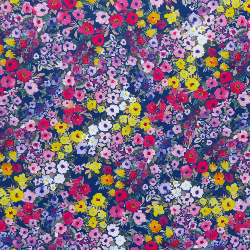 Swim Knit Poly Spandex Kimmy Spring Floral 4-Way Stretch UPF 40+