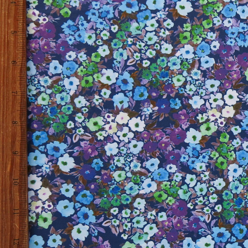 Swim Knit Poly Spandex Kimmy Winter Floral