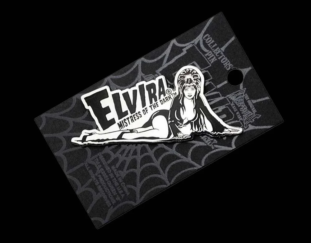 Elvira Lay Down Chrome - Enamel Pin
