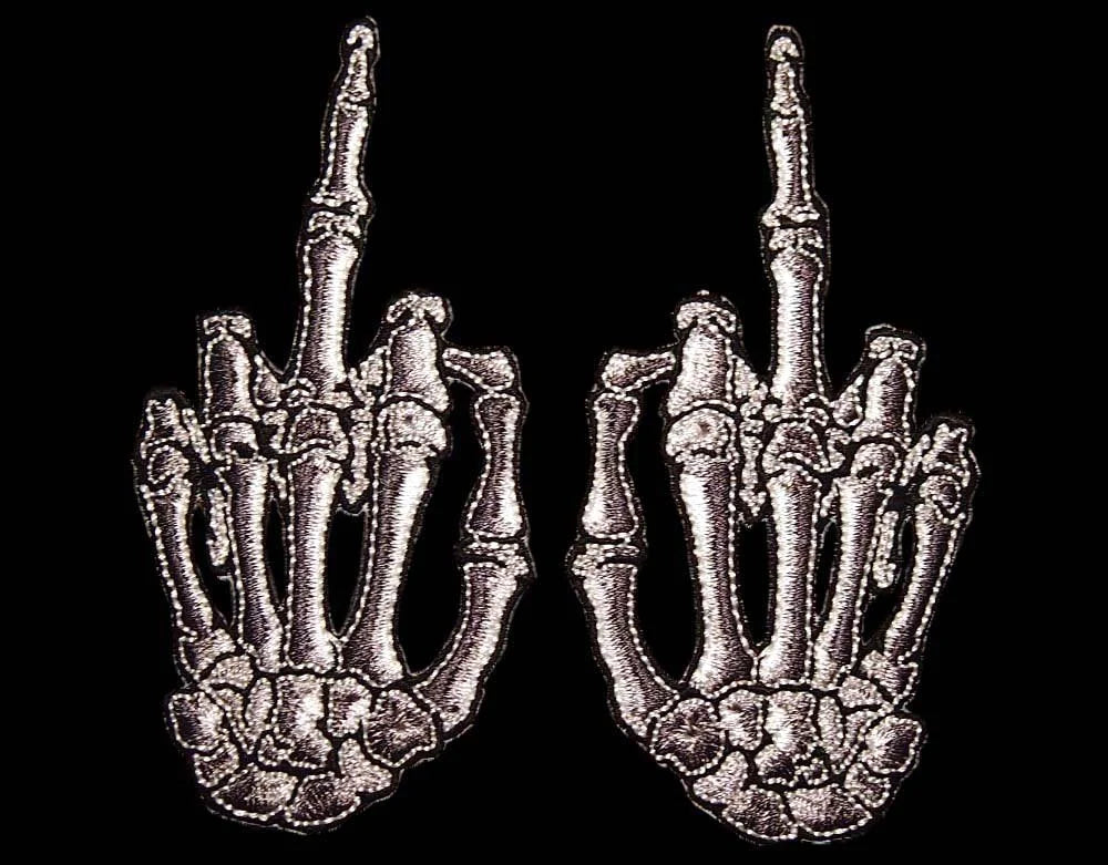 Skelli Finger Bone Salute - Patch