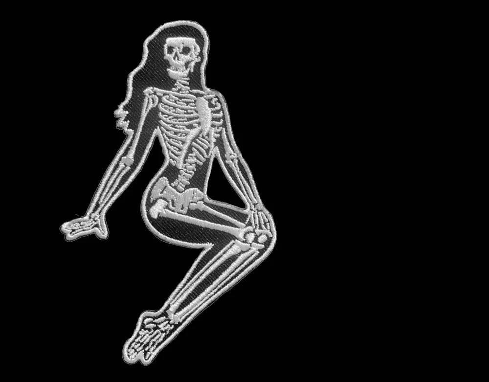 Skelli Girl Sitting - Patch