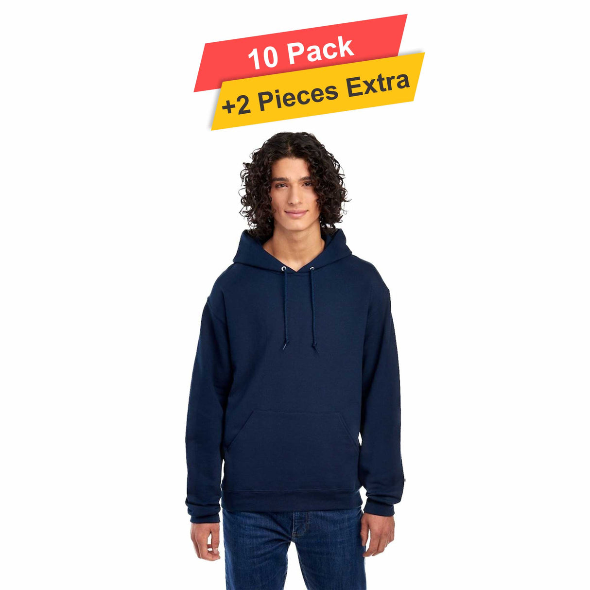 Fleece Pullover Hoodie - 10 Pack - 7.62oz/yd2 - 100% Polyester