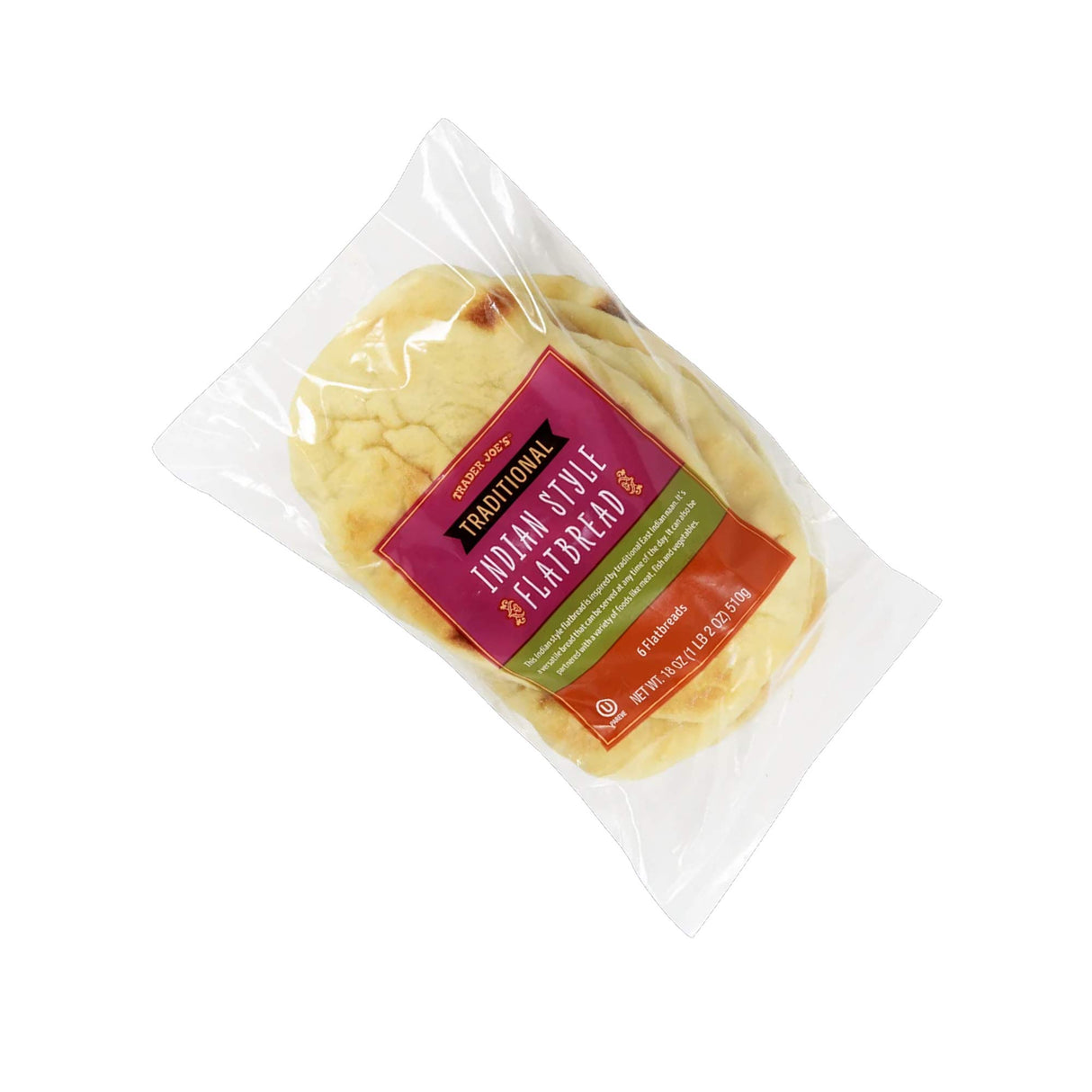ট্রেডার জো'স ট্র্যাডিশনাল ইন্ডিয়ান স্টাইল ফ্ল্যাটব্রেড ১৮ আউন্স
