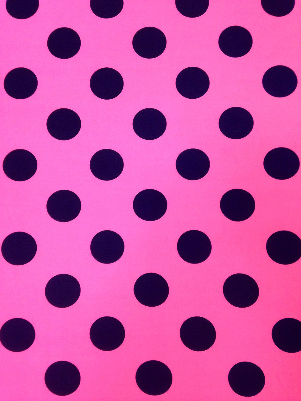 Big Bright Polka Dot Pattern Polyester Spandex Fabric - Neon Lime/Orange, Fuchsia/Navy, Polka Dot, 58"-60" Width