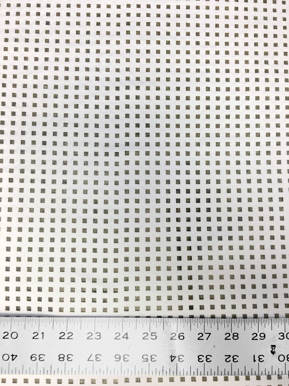 4 Mm Square Laser Cut On Stretch Techno Polyester Spandex Fabric - White, Coral, Dusty Peach, 58"-60" Width
