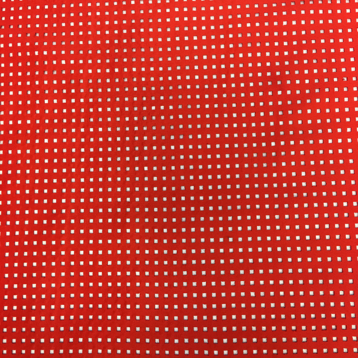 4 Mm Square Laser Cut On Stretch Techno Polyester Spandex Fabric - White, Coral, Dusty Peach, 58"-60" Width