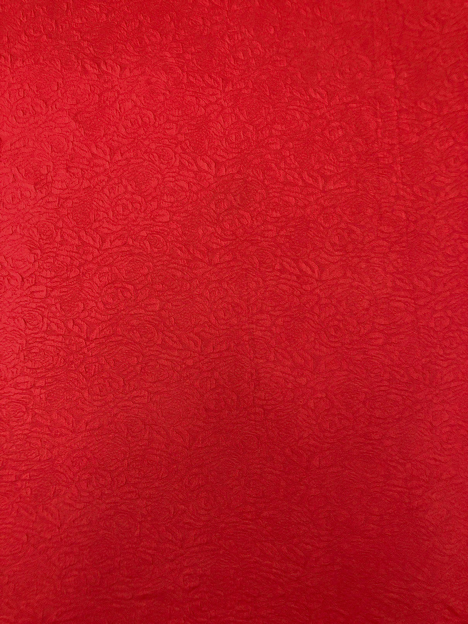 Floral Texture Design Polyester Spandex Fabric - Textured Floral, 60" Width