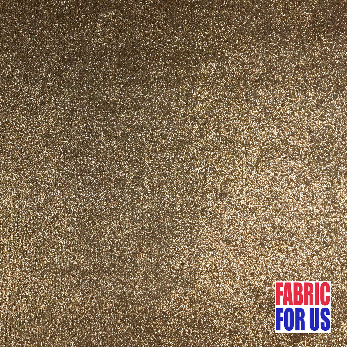 Bronze Foil Allover Poly Slinky Stretch Polyester Spandex Fabric - Bronze/Black Specks Glitter, 58/60" Wide