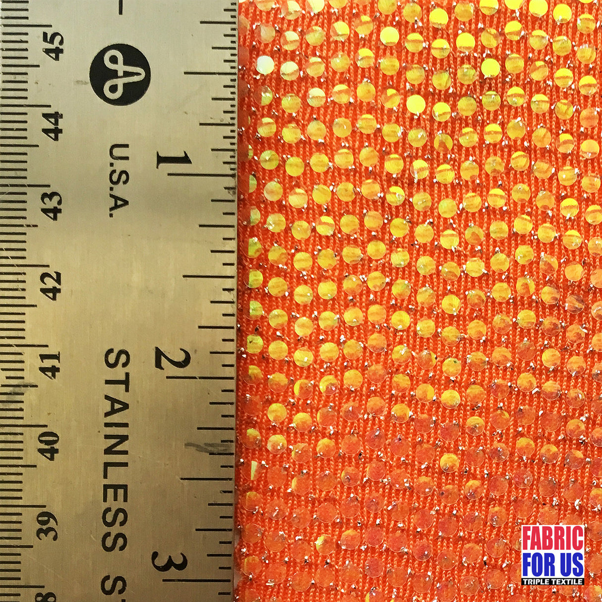 Dots Micro Holographic Glitter Stretch Poly-Spandex Fabric - Holographic Dots, 54" Width