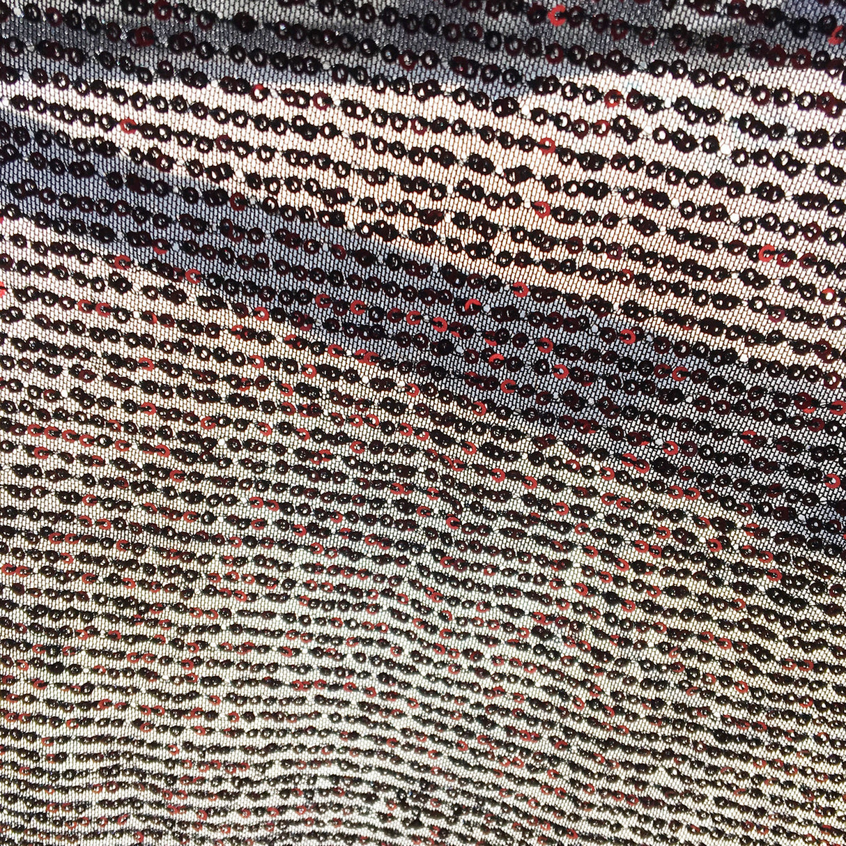 Micro Sequin 3Mm Glitter Stretch Nylon Spandex Fabric - Gold, Silver, Red, Mesh, 44"/46" Wide