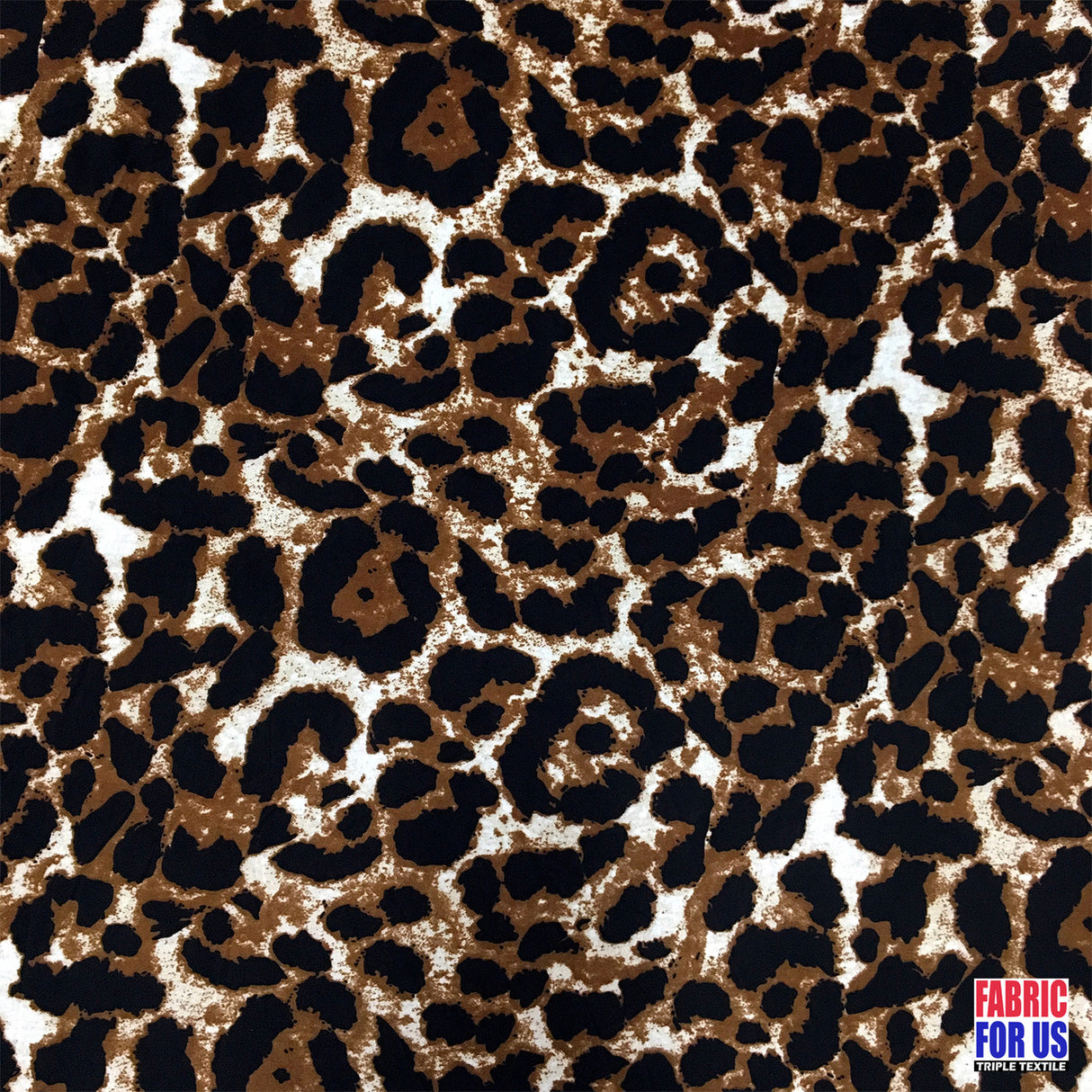 Jaguar Big Cat Spots Poly-Spandex Stretch Fabric - Jaguar Spots, 58/60" Wide