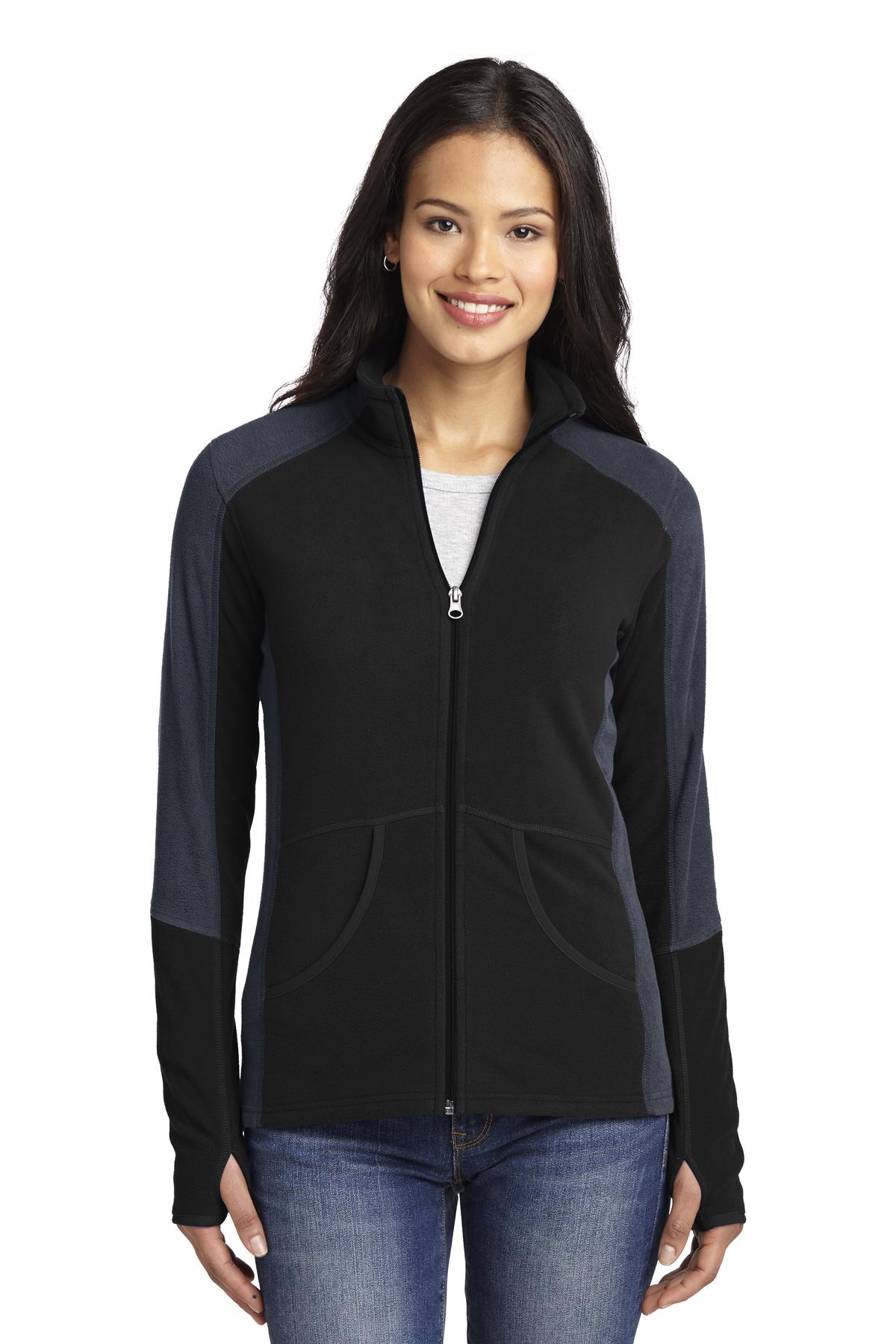 Port Authority® Women's Colorblock Microfleece Jacket