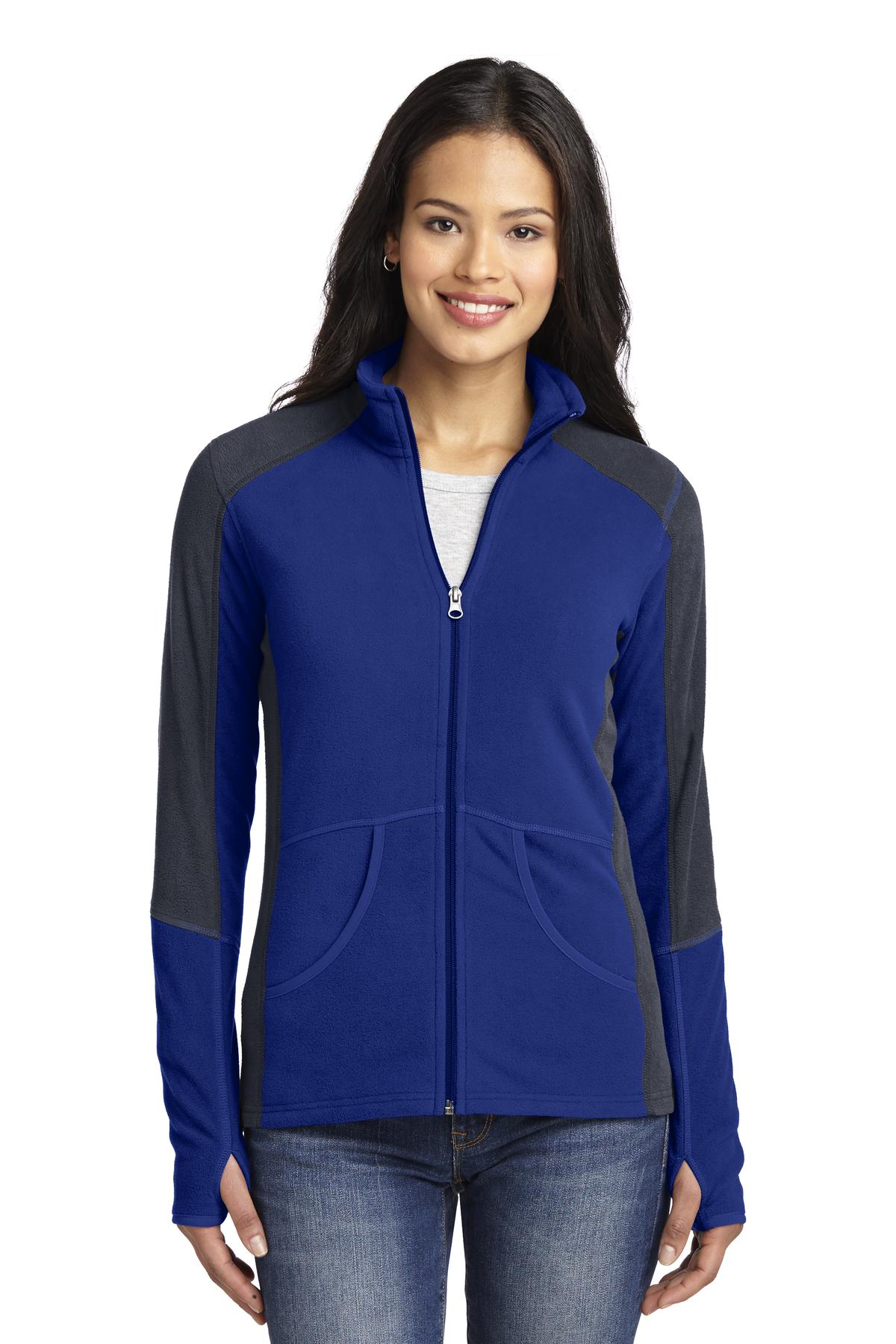 Port Authority® Women's Colorblock Microfleece Jacket