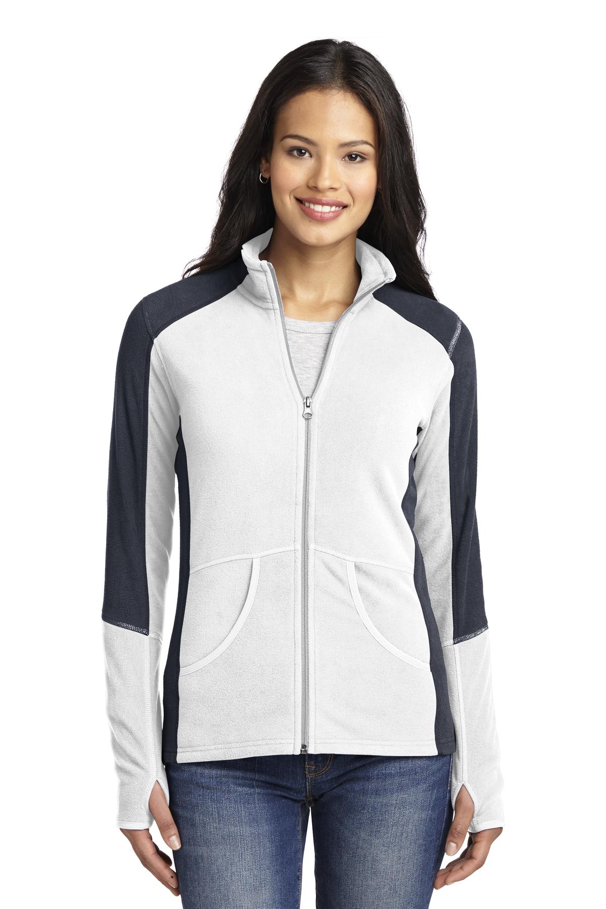 Port Authority® Women's Colorblock Microfleece Jacket