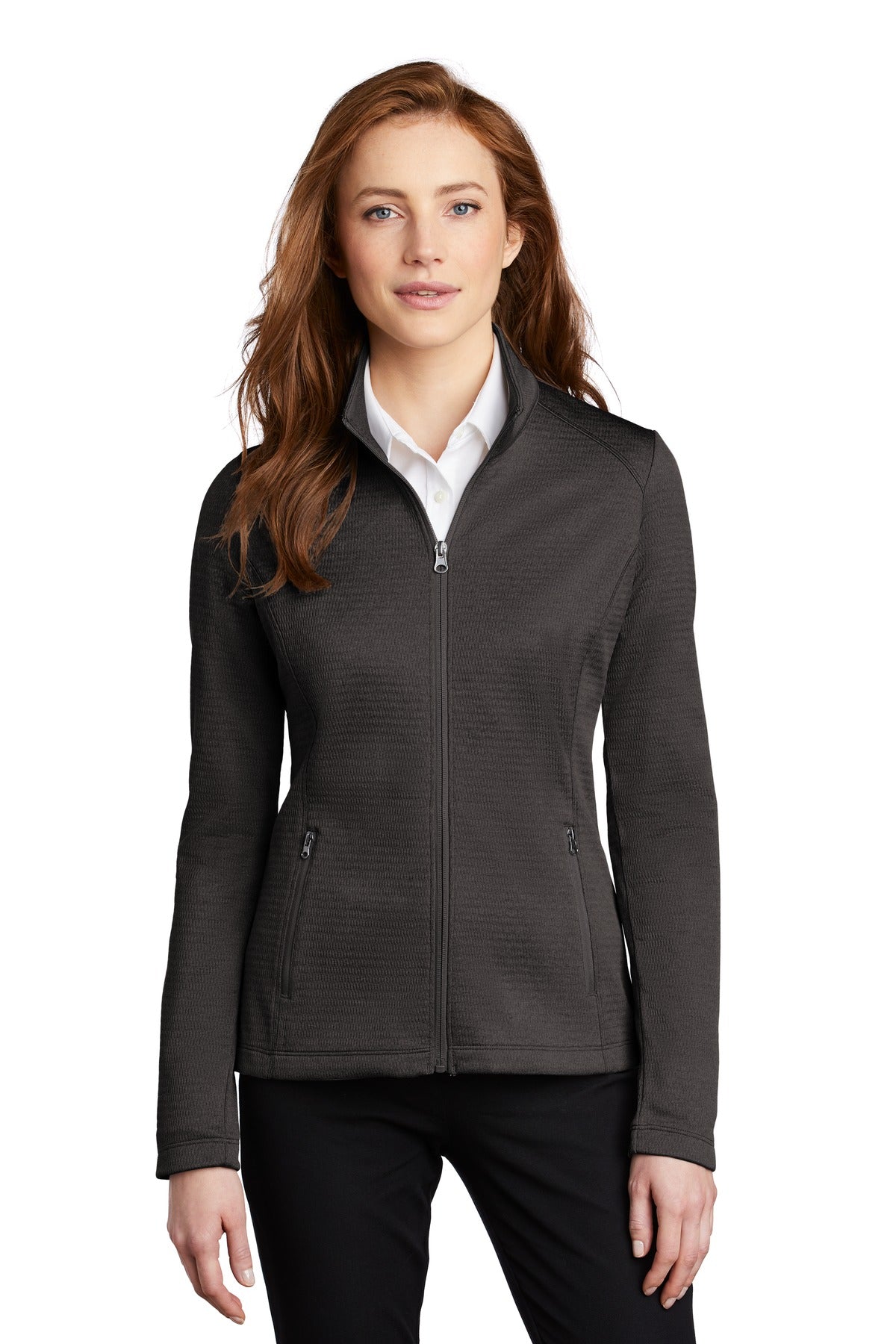 Port Authority ® Women's Diamond Heather Fleece Full-Zip Jacket