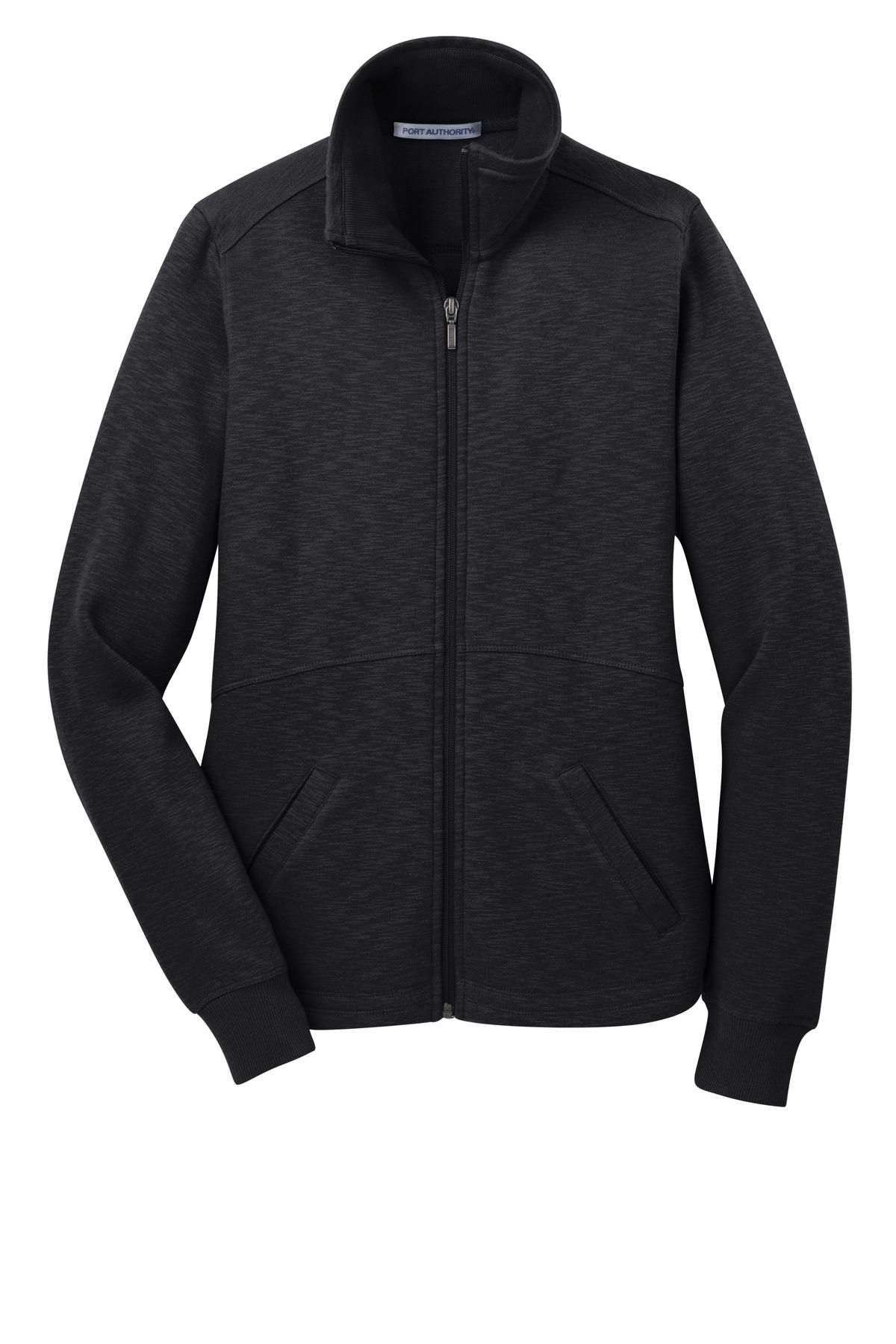 Port Authority® Women's Slub Fleece Full-Zip Jacket