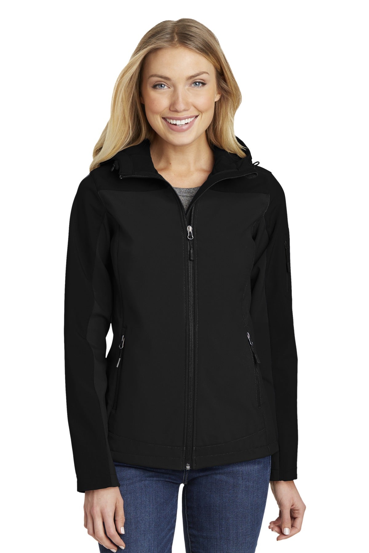 Port Authority® Women's Hooded Core Soft Shell Jacket