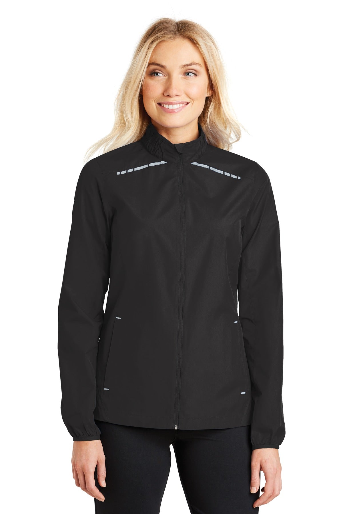 Port Authority® Ladies Zephyr Reflective Hit Full-Zip Jacket
