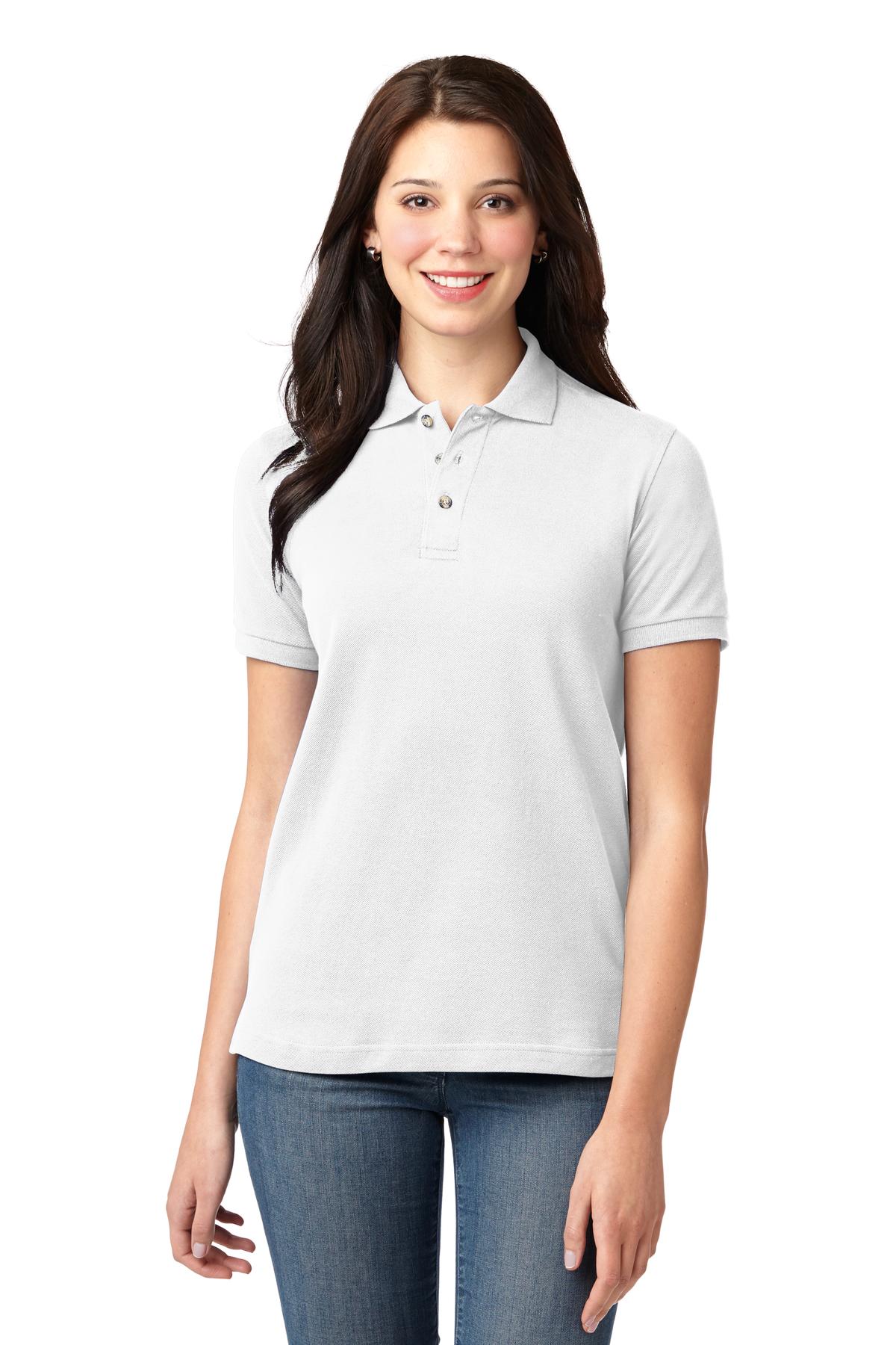 Port Authority® Women's Heavyweight Cotton Pique Polo