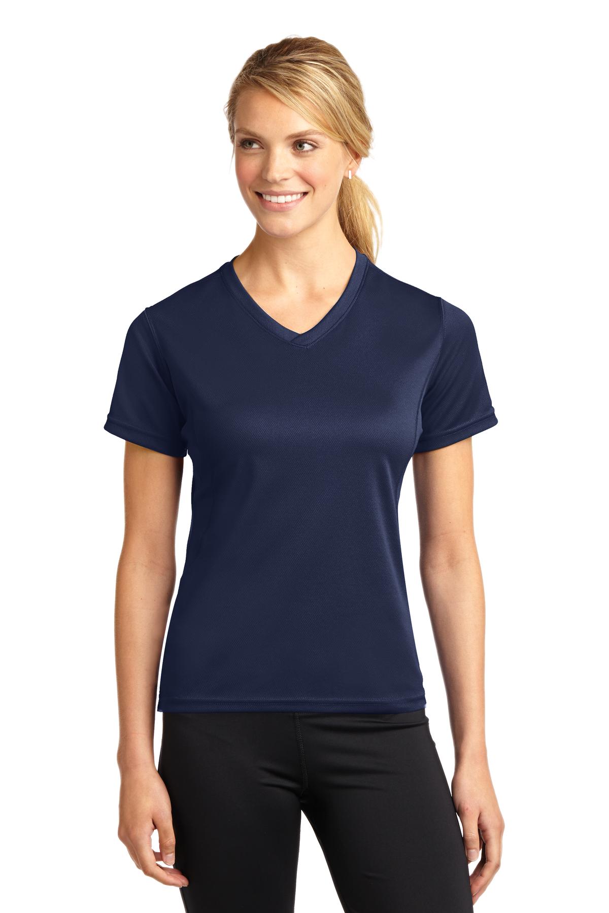 Sport-Tek® Dri-Mesh® Ladies V-Neck T-Shirt
