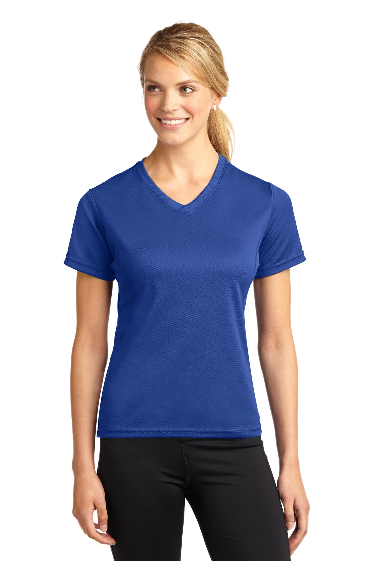 Sport-Tek® Dri-Mesh® Ladies V-Neck T-Shirt