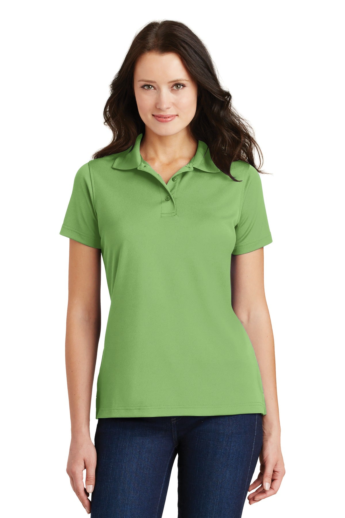 Port Authority® Ladies Poly-Charcoal Blend Pique Polo