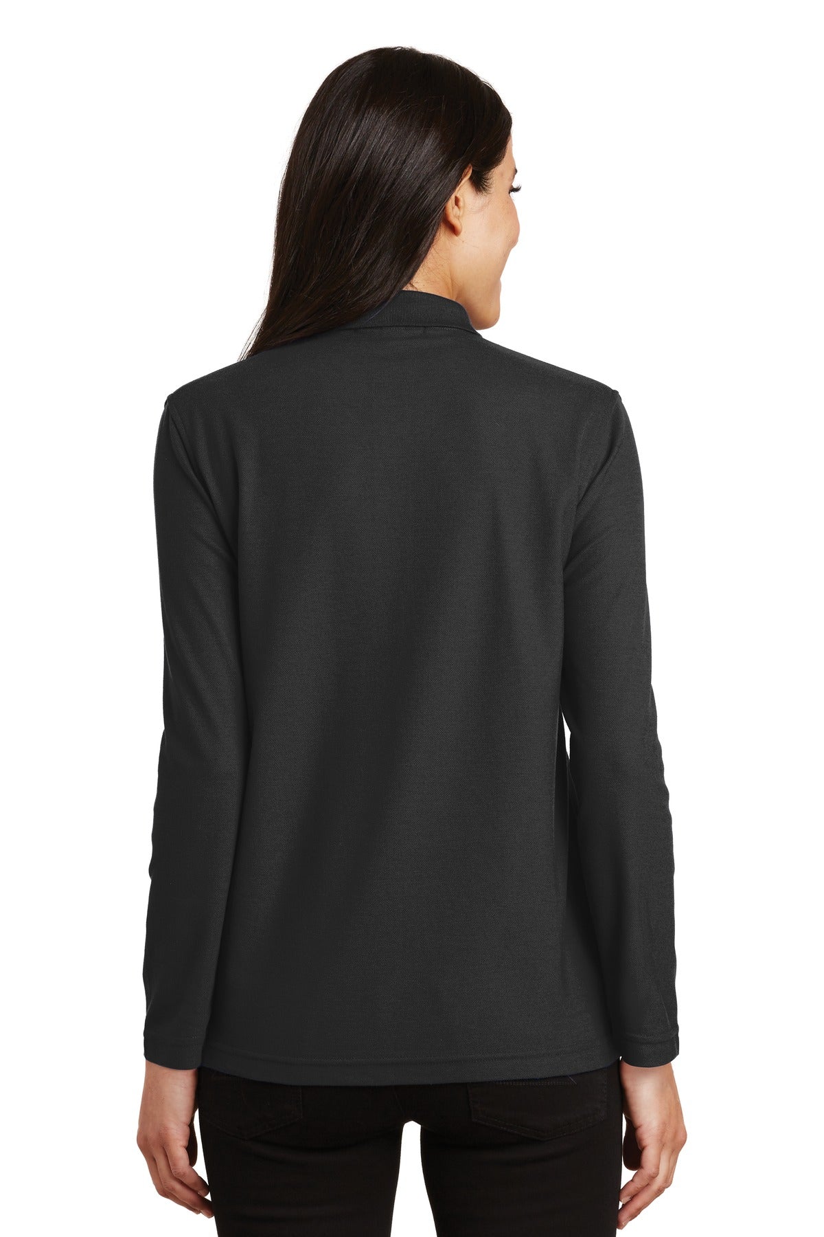 Port Authority® Women's Silk Touch™ Long Sleeve Polo
