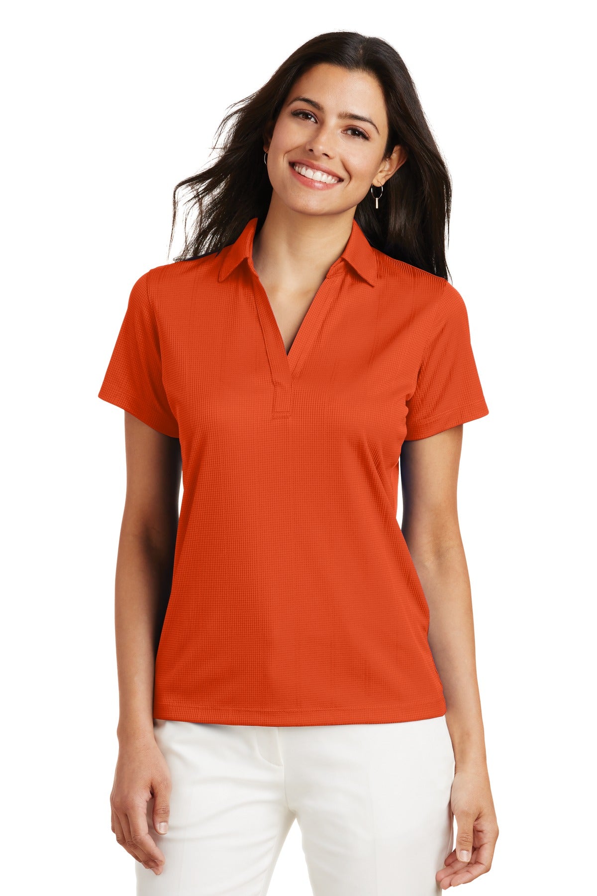 Port Authority® Women's Performance Fine Jacquard Polo.
