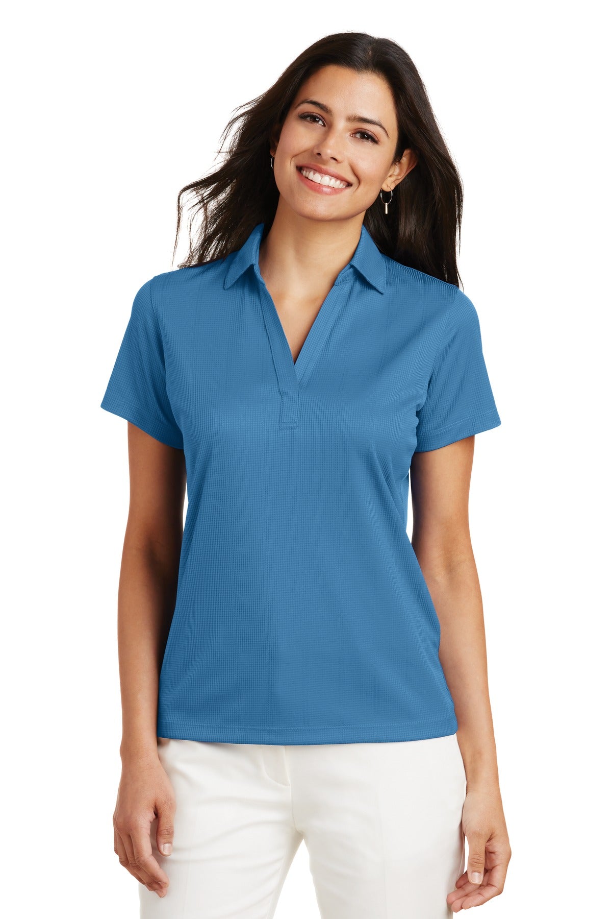 Port Authority® Women's Performance Fine Jacquard Polo.