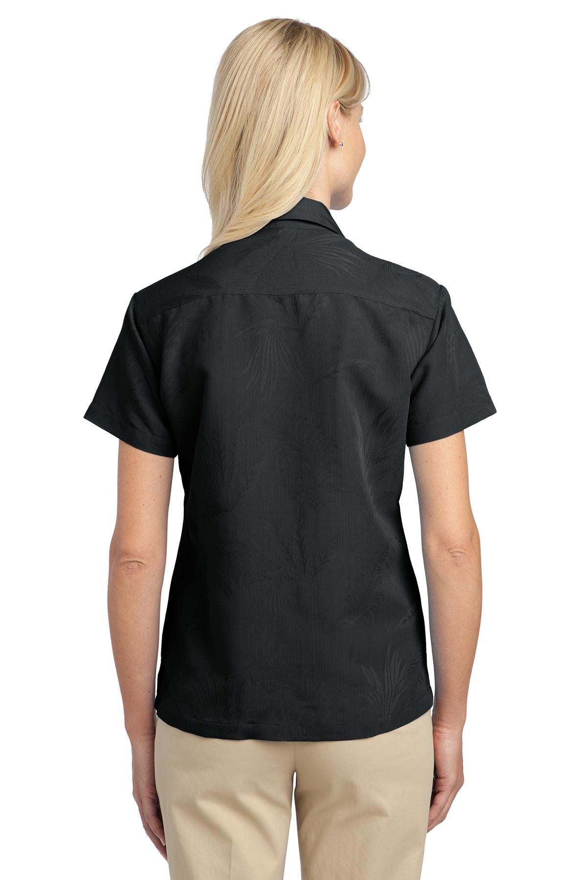 Port Authority® Ladies Patterned Easy Care Camp Shirt