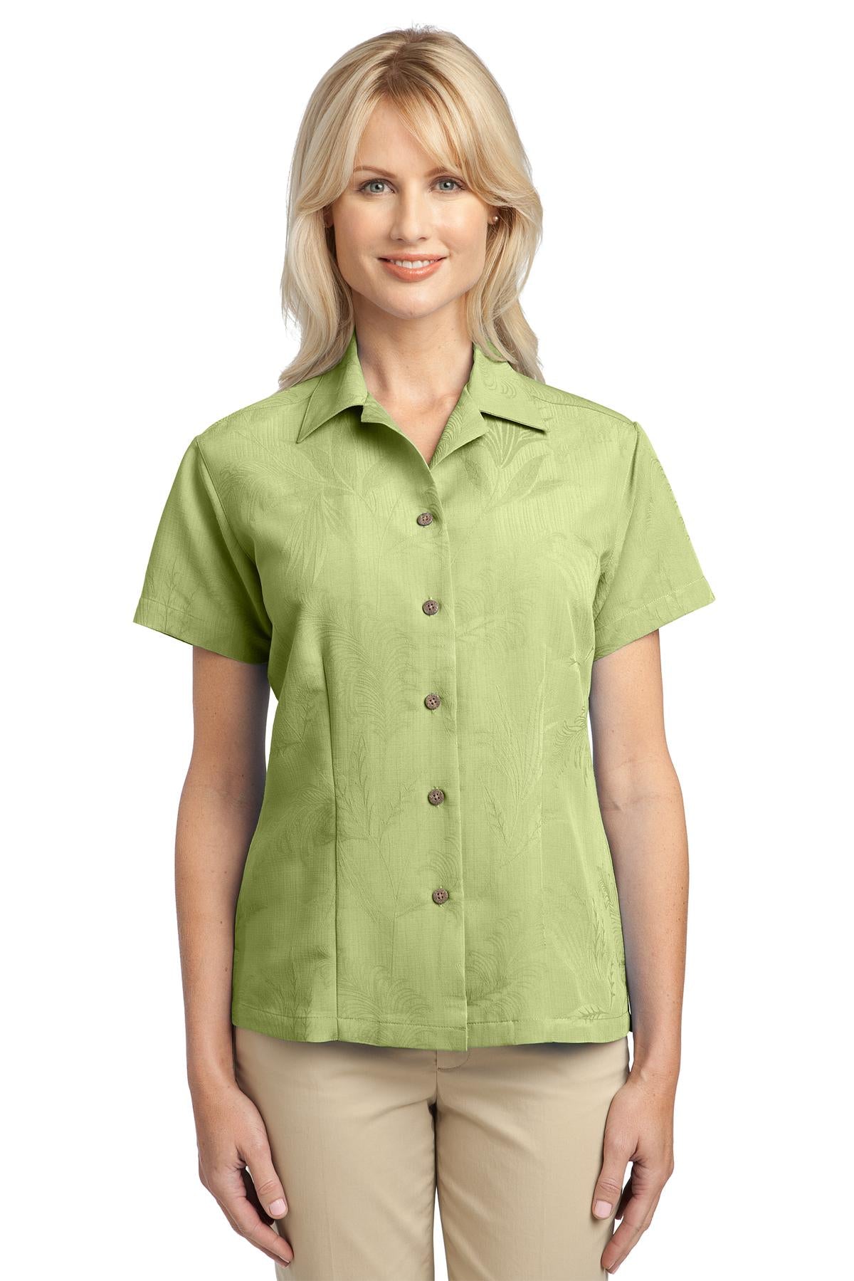 Port Authority® Ladies Patterned Easy Care Camp Shirt