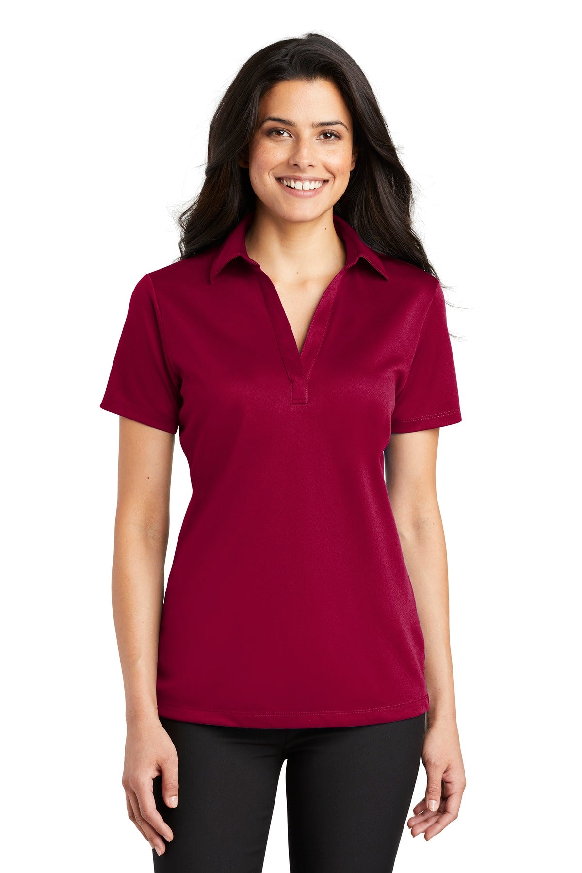 Port Authority® Women's Silk Touch™ Performance Polo.