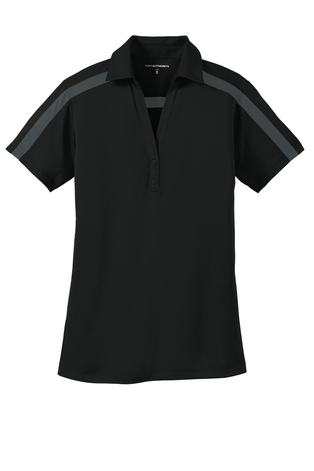 Port Authority® Women's Silk Touch™ Performance Colorblock Stripe Polo