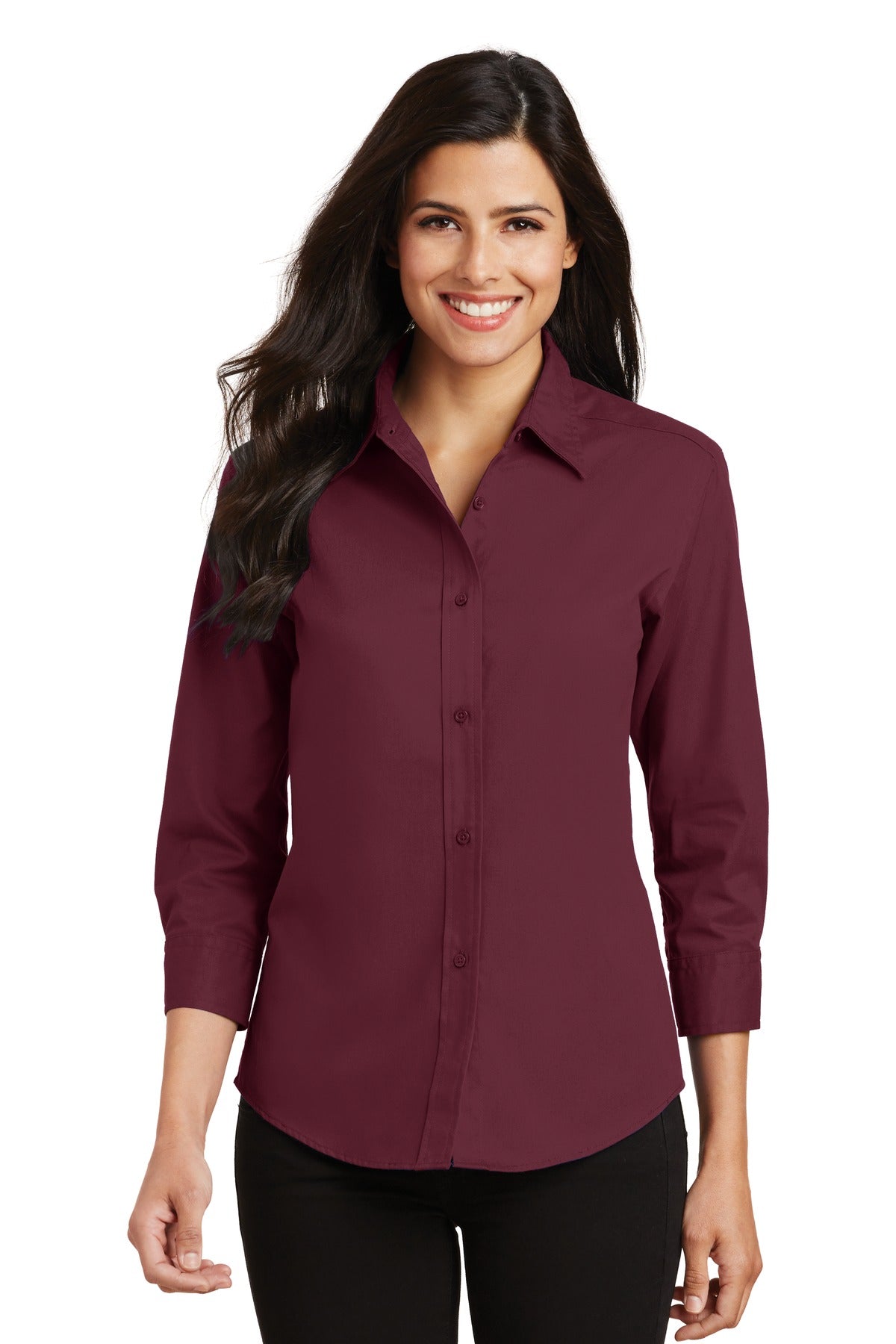 Port Authority® Women's 3/4-Sleeve Easy Care Shirt